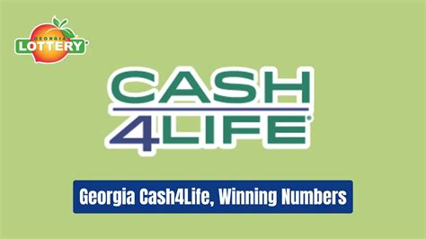 cash4life ga winning numbers.